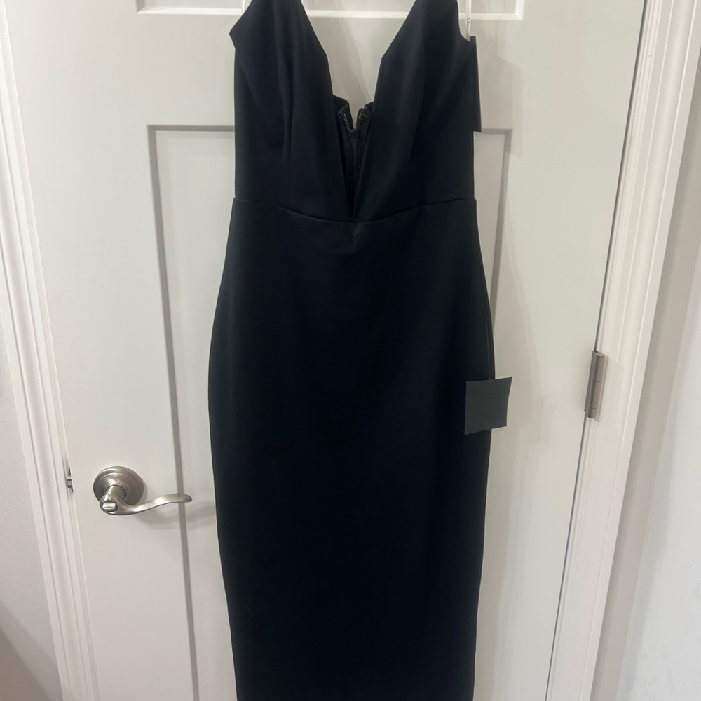 Lulu's Black Sweetheart Sheath Dress
